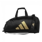 Preview: adidas Sporttasche - Sportrucksack Kunstleder schwarz/gold