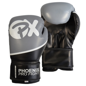 PX PRO FIGHT Boxhandschuhe PU schw-grau