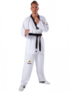 KWON TKD Anzug Fightlite schwarzes Revers