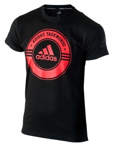 adidas Taekwondo Community Line Shirt "Circle" black/red, adicsts01T