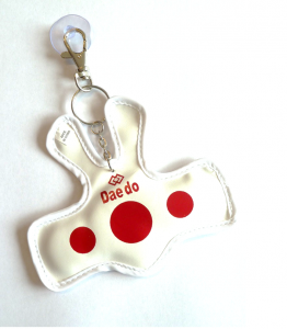 Daedo Mini Body Protector Key Ring "Taekwondo" DE1819 - rot