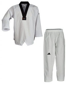 Adidas adichamp II schwarzes Revers Taekwondoanzug, ADITCH02