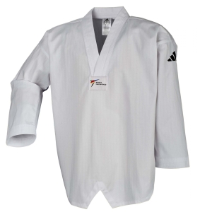 Adidas adichamp II weißes Revers Taekwondoanzug, ADITCH02