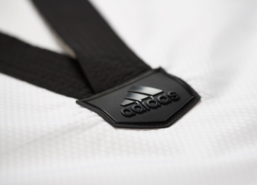 Preview: adidas TKD Anzug ADI Fighter mit Streifen schwarzes Revers