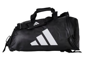 adidas 2in1 Bag "martial arts" black/white PU, adiACC051