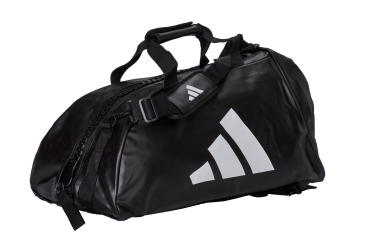 adidas 2in1 Bag "martial arts" black/white PU, adiACC051