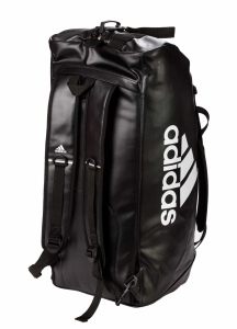 adidas 2in1 Bag "martial arts" black/white PU, adiACC051