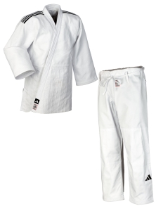 Preview: adidas Judoanzug CHAMPION III IJF - Model 2 weiß/schwarze Streifen JIJF Preview: adidas Judoanzug CHAMPION III IJF - Model 2 weiß/schwarze Streifen JIJF
