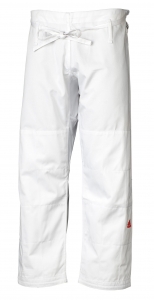 adidas Judo-Anzug "Quest" weiß/rote Streifen, J690