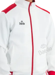 Preview: Daedo SLIM FIT TRACKSUIT WHITE/RED/GREY CH 1433