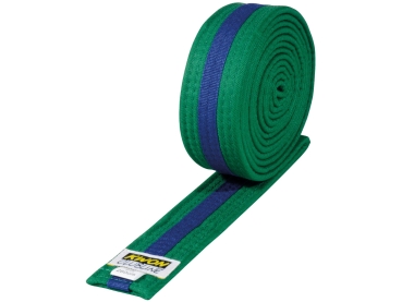 KWON Clubline Soft Gürtel - mehrfarbig - grün-blau-grün