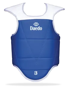 Preview: Daedo PE1651Chest Protector Taekwondo Blue / Red Reversible