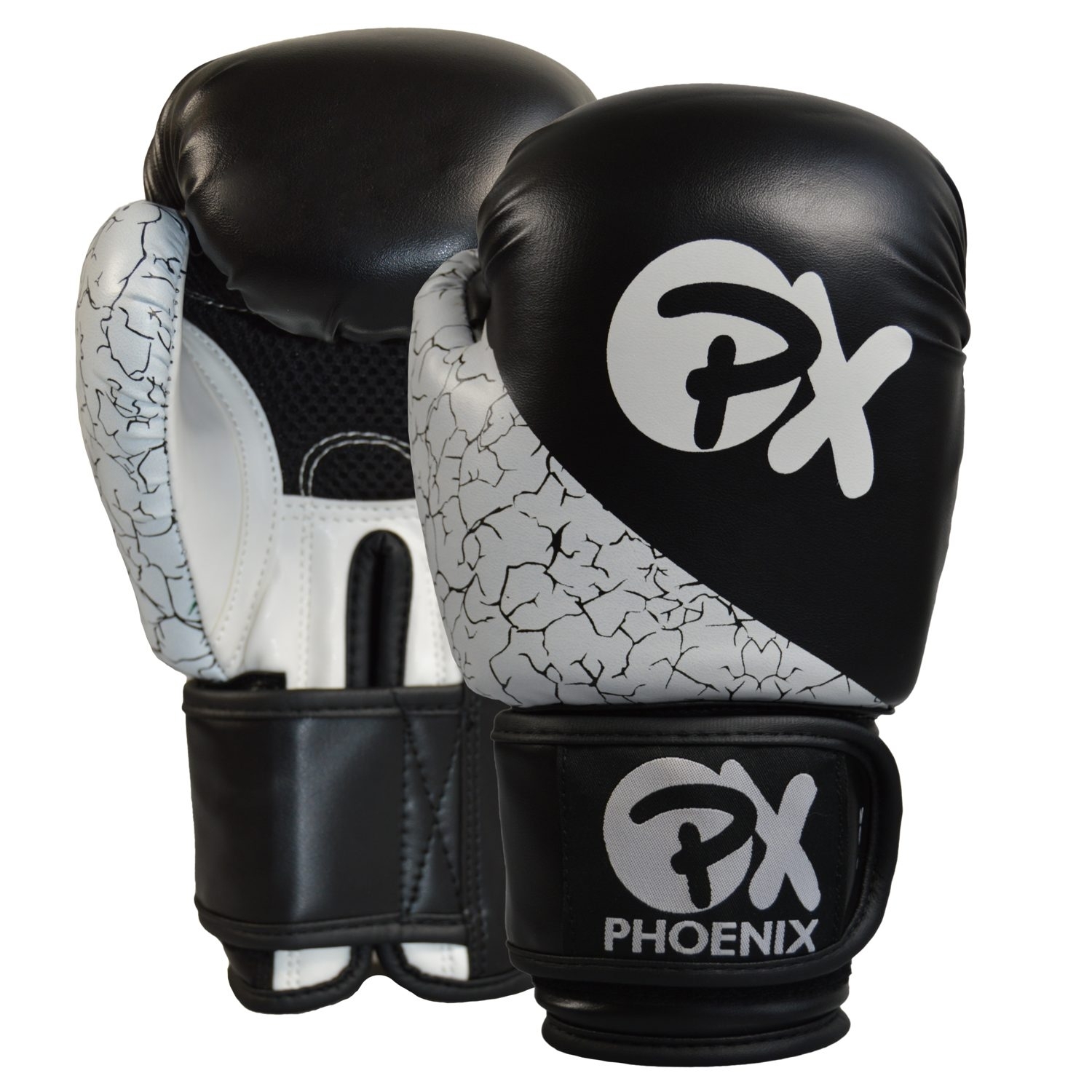 STRIKE, Boxhandschuhe PX schwarz-weiß Shop - PU Hattinger Kampfsport