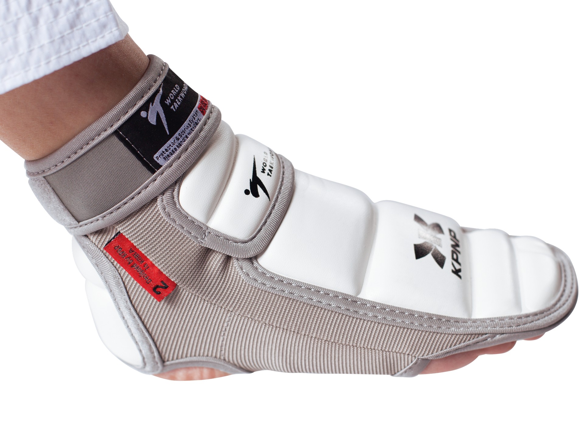 thumbnail image 2 of KPNP Taekwondo Electronic Socks With Foot Light Sensors – White – Unisex Adult 2 of 6