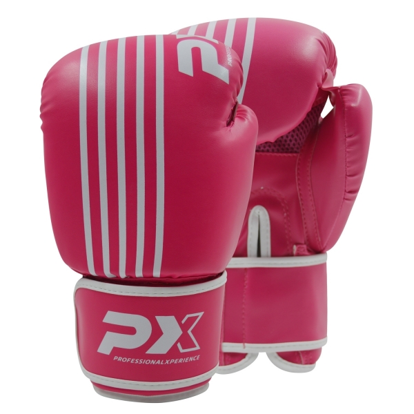 PX Boxhandschuhe SPARRING, PU pink-weiß