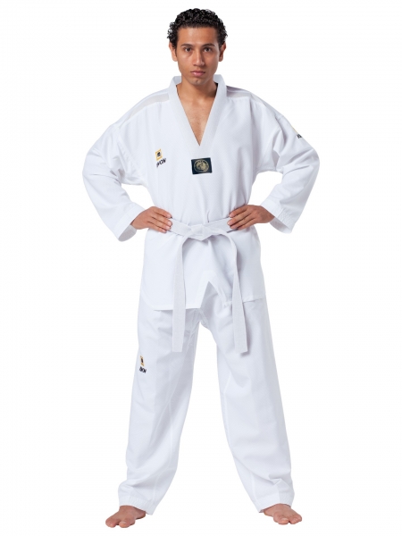 KWON TKD Anzug Fightlite - weißes Revers