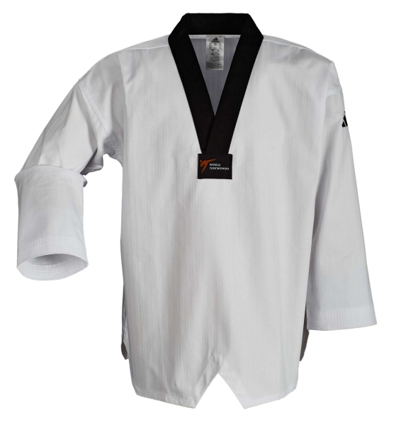 Adidas adichamp II schwarzes Revers Taekwondoanzug, ADITCH02