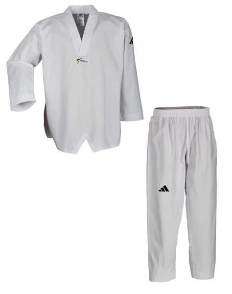 Adidas adichamp II weißes Revers Taekwondoanzug, ADITCH02