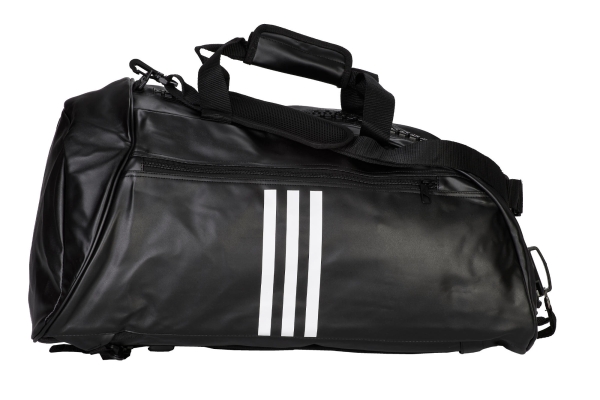 adidas 2in1 Bag "martial arts" black/white PU, adiACC051