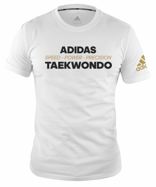 adidas Community line T-Shirt Taekwondo Power white, adiTCL02