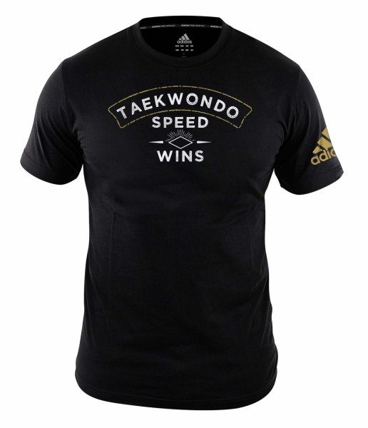 adidas Community line T-Shirt Taekwondo Speed wins black, adiTCL01