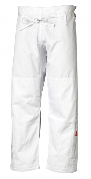 adidas Judo-Anzug "Quest" weiß/rote Streifen, J690