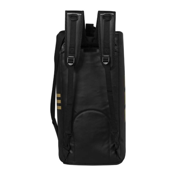 adidas Sporttasche - Sportrucksack Kunstleder schwarz/gold