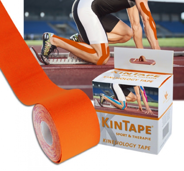 KinTape Kinesiologie Tape 5 cm x 5 m Rolle - orange