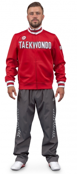 Daedo Slim Jacket "TAEKWONDO" CH2217 - rot