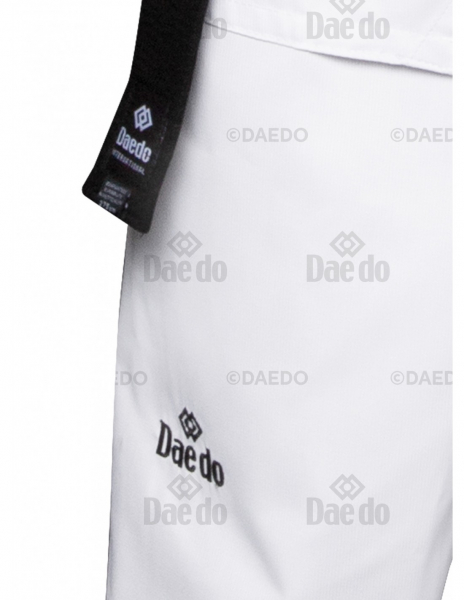 Daedo TA1021 WT Dobok - Black Neck