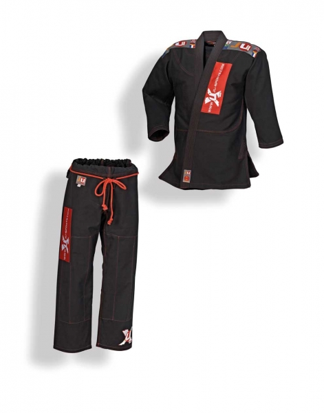 Ju-Sports Jiu-Jitsu- Anzug black pearl schwarz